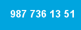 987 736 13 51